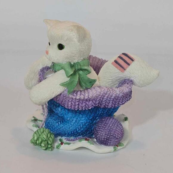 Enesco Calico Kittens "Hats Off To Friendship" 274909 - Picture 3 of 5